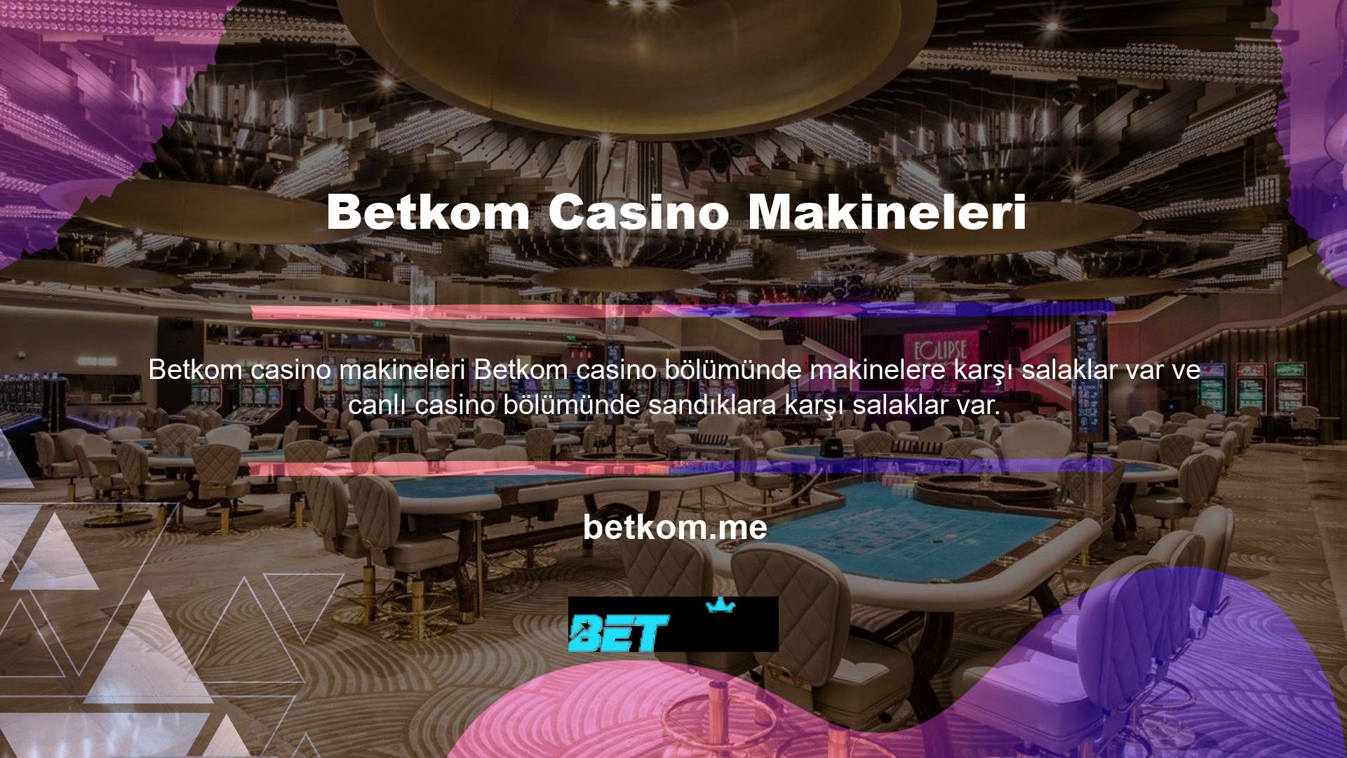 Betkom Blackjack oyunları için birçok farklı oyun sağlayıcısı var